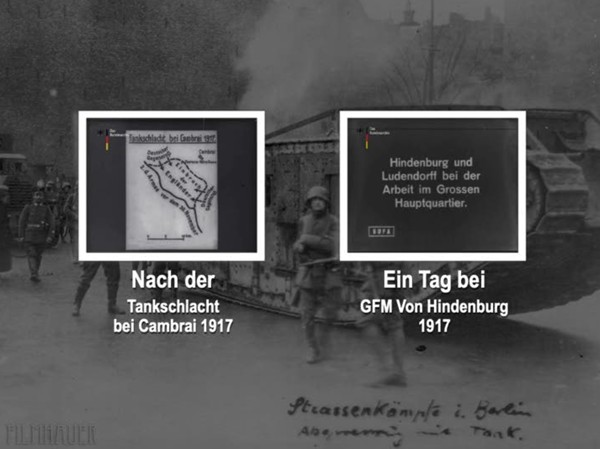 NACH DER TANKSCHLACHT BEI CAMBRAI 1917 - EIN TAG BEI GFM VON HINDENBURG 1917