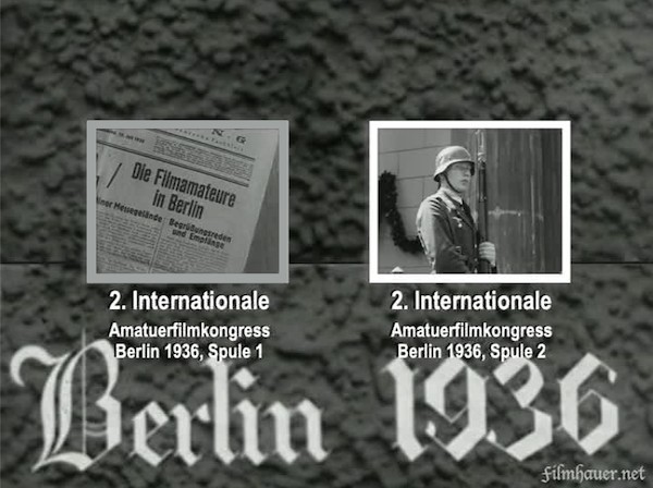 2. INTERNATIONALE AMATUERFILMKONGRESS BERLIN 1936