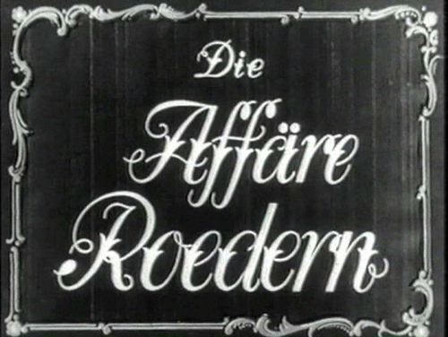 DIE AFFAERE ROEDERN 1944