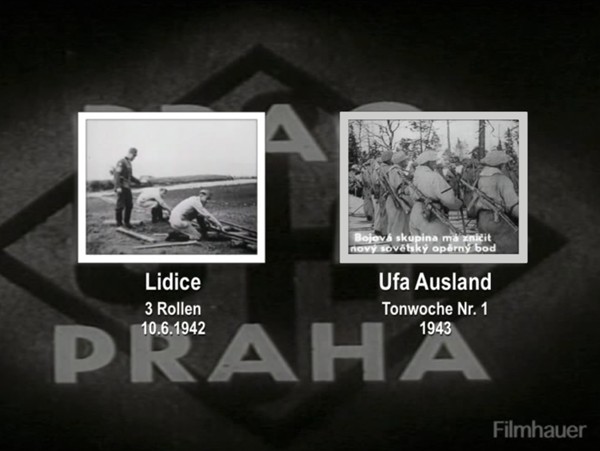 AUSLAND TONWOCHE 1943 Part 1 - DESTRUCTION OF LIDICE 10.6.1942 3 Films