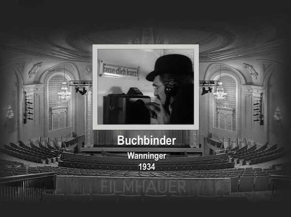 BUCHBINDER WANNINGER 1934 - Kurzfilm