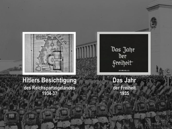 DAS JAHR DER FREIHEIT 1933 - HITLER BEI BESICHTIGUNG DES REICHSPARTEIGELAENDES 1934-37