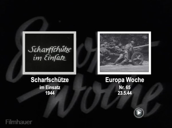 EUROPA WOCHE 1944 65 / 66 - SNIPER TRAINING 1944