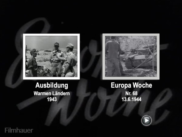 EUROPA WOCHE 1944 68 / 69 - AUSBILDUNG WARME LÄNDER 1943