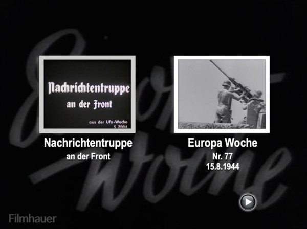 EUROPA WOCHE 1944 77 - 79 - NACHRICHTENTRUPPE AN DIE FRONT