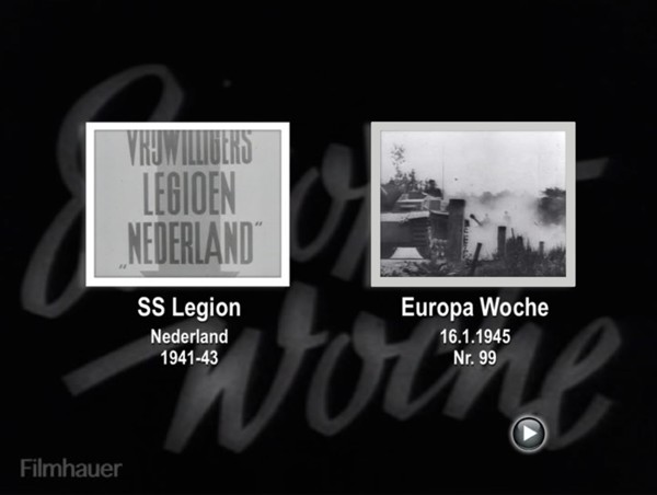 EUROPA WOCHE 99 / 100 1945 - DUTSCH SS 1941-43