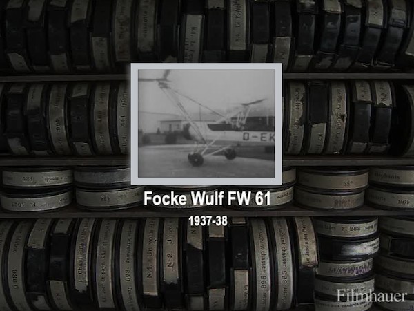 FOCKE WULF FW 61 HELICOPTER 1937-38