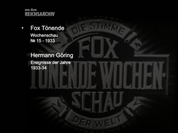 FOX TOENENDE WOCHENSCHAU Nr 15 1933 - GOERING EVENTS OF 1933-34