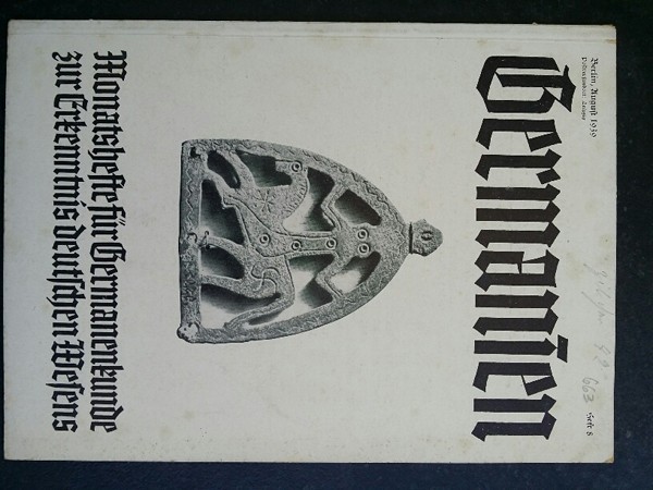 GERMANIEN Nr. 8 1939