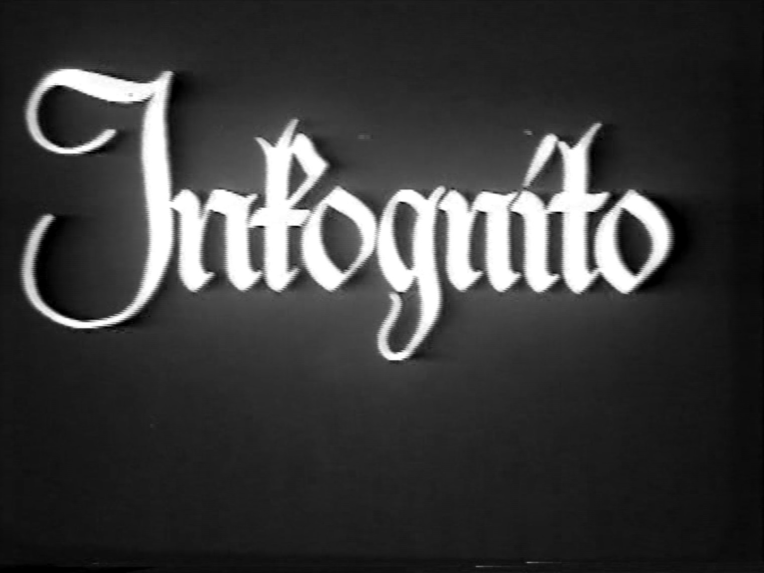 INKOGNITO 1936