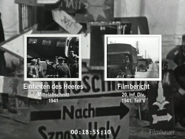 VERLORENE FILMBERICHT DER WEHRMACHT: MITTELABACHNITT 1941 - 20. INF. DIV. 1941 Teil 4