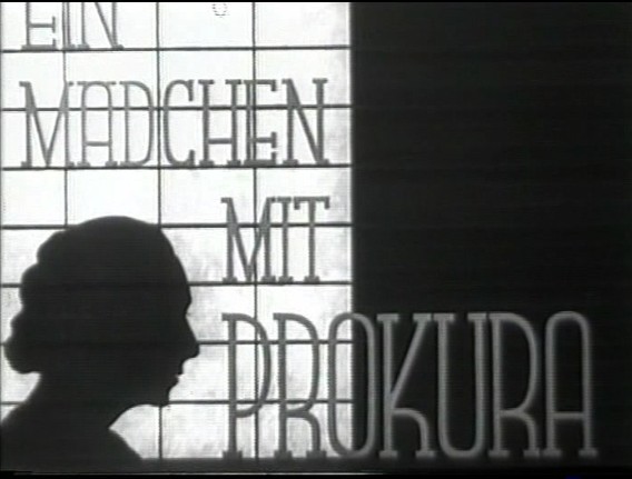 EIN MAEDCHEN MIT PROKURA 1934