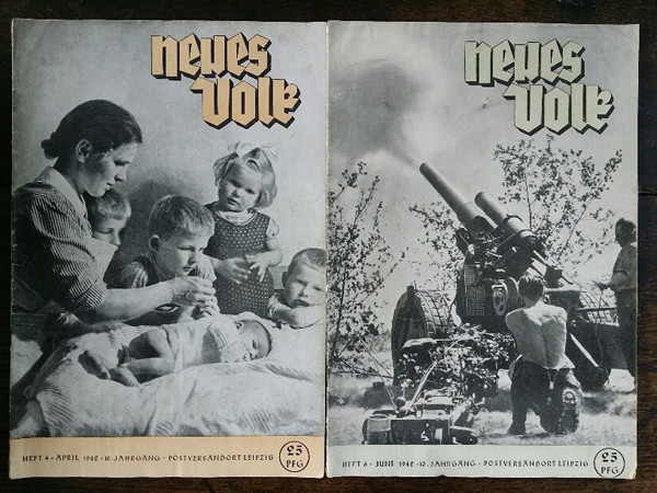 NEUES VOLK - RASSENKUNDE - Nr. 4 & 6 1942