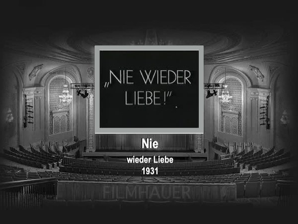 NIE WIEDER LIEBE 1931