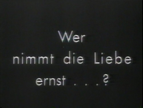 WER NIMMT DIE LIEBE ERNST? 1931