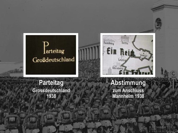 PARTEITAG GROSSDEUTSCHLAND 1938 - PLEBICITE FOR AUSTRIAN UNIFICATION WITH GERMANY MANNHEIM 1938