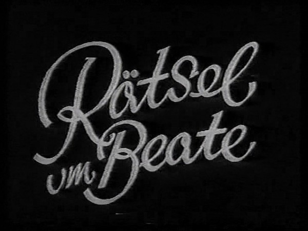 RAETSEL UM BEATE 1938