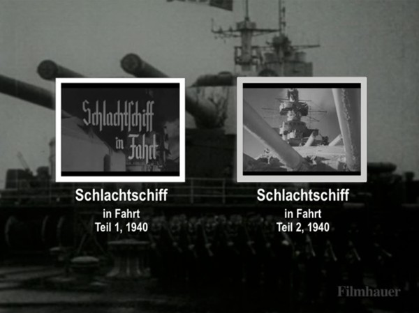 SCHLACHTSCHIFF IN FAHRT 1940