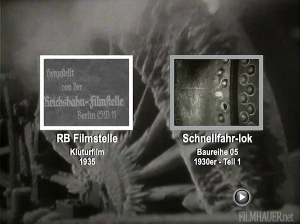 SCHNELLFAHR-LOK BAUREIHE 05 - RB FILMSTELLE KULTURFILM 1935