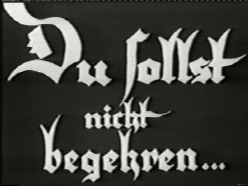 DU SOLLTEST NICHT BEGEHREN 1933