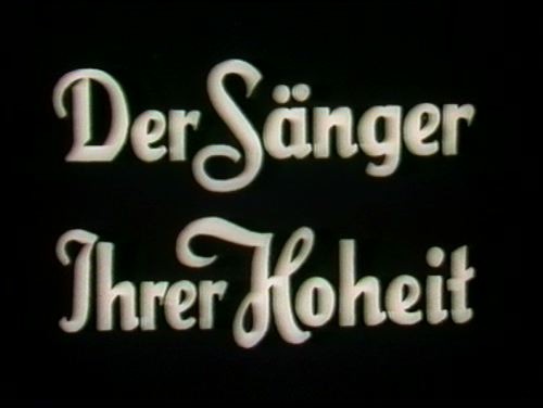 DIE STIMME DES HERZENS (Der Sänger Ihrer Hoheit)