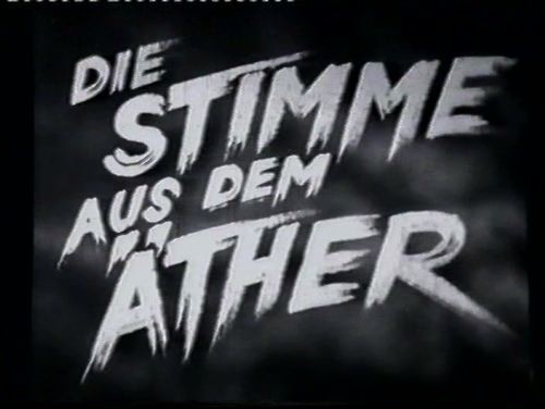 DIE STIMME AUS DEM AETHER 1939