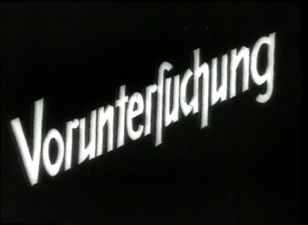 VORUNTERSUCHUNG 1931