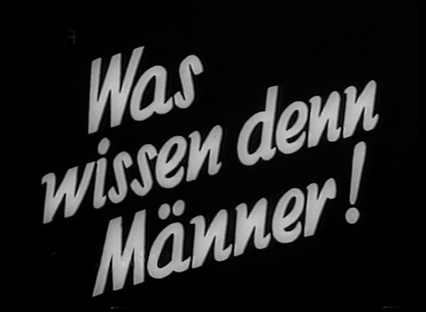 WAS WISSEN DEN MAENNER 1933