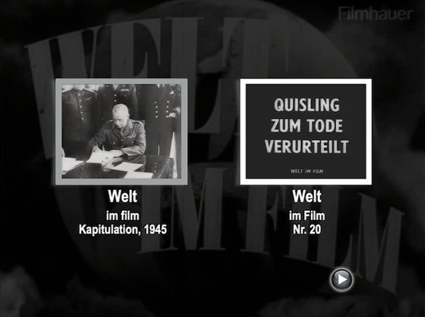 WELT IM FILM KAPITULATION - 20 - FLENSBURG 1945