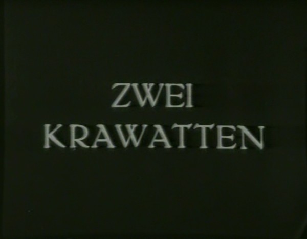 ZWEI KRAWATTEN 1930